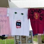 LCC Students, faculty and community members Walk a Mile in Her Shoes