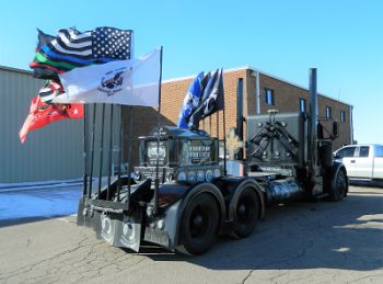 Veteran’s Memorial Truck in Lamar on its Travels