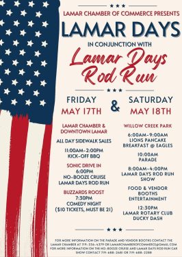Lamar Days 2024 celebration to be held May 17, 18