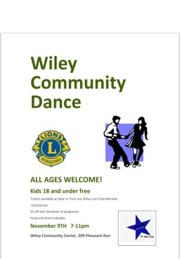 Wiley Community Dance slated for November 9, 2024