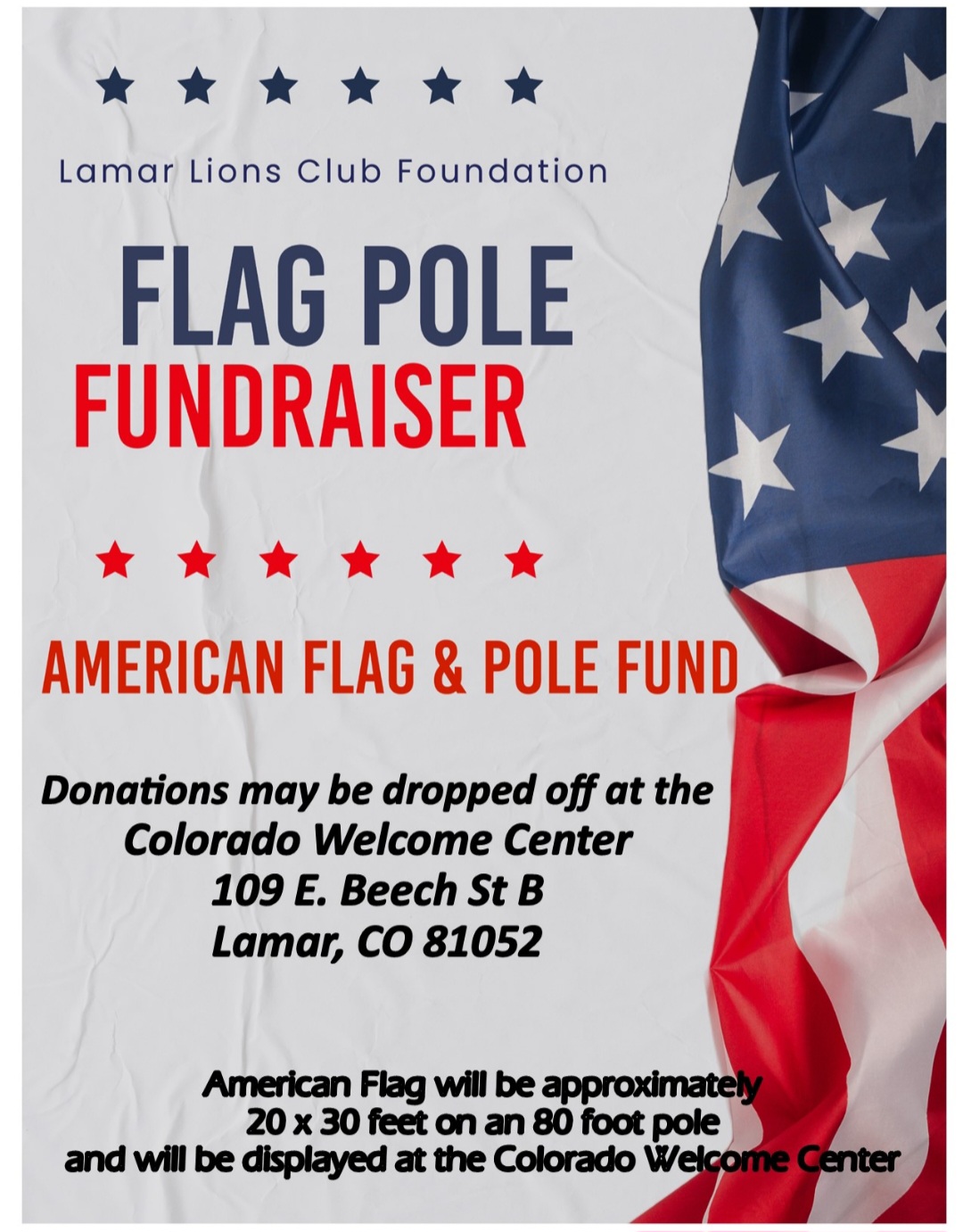 Lamar Lions Club Foundation seeking donations for flag project : The ...