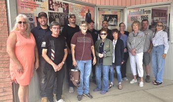 Windows to the Past - a piece of history displayed as window art in remembrance of three longstanding Lamar businesses
