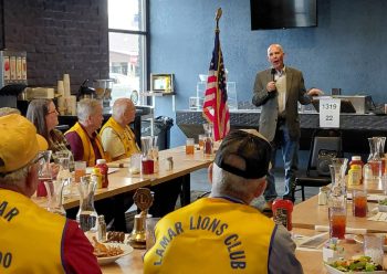 Lamar Lions Club hears about the importance of finishing the Arkansas Valley Conduit at recent meeting